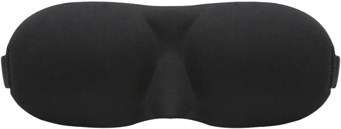 1Pc Black Sleep Mask 3D Sleeping Masks Eye Mask,Soft Silk Lightweight,Comfortable and Adjustable for Travel,Sleeping Masks,Easy to Carry,Sleep Masks and Snoring Health and Household,Sleep and Snoring