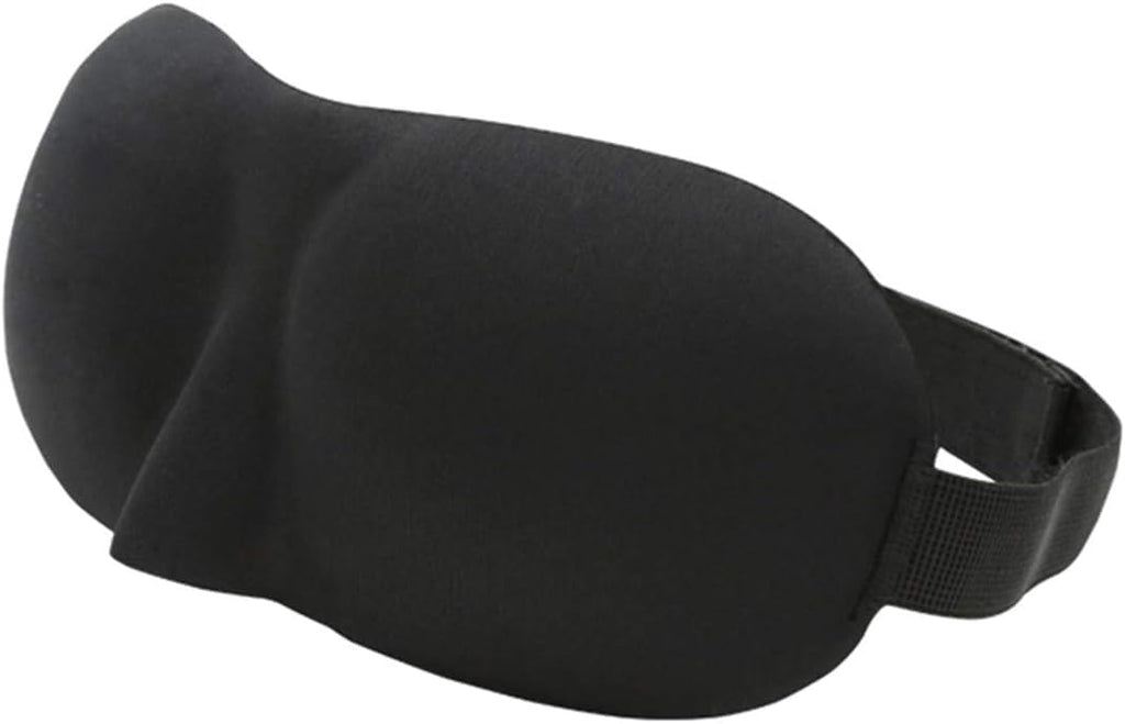 1Pc Black Sleep Mask 3D Sleeping Masks Eye Mask,Soft Silk Lightweight,Comfortable and Adjustable for Travel,Sleeping Masks,Easy to Carry,Sleep Masks and Snoring Health and Household,Sleep and Snoring