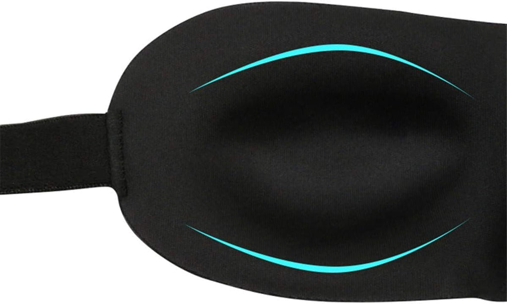 1Pc Black Sleep Mask 3D Sleeping Masks Eye Mask,Soft Silk Lightweight,Comfortable and Adjustable for Travel,Sleeping Masks,Easy to Carry,Sleep Masks and Snoring Health and Household,Sleep and Snoring