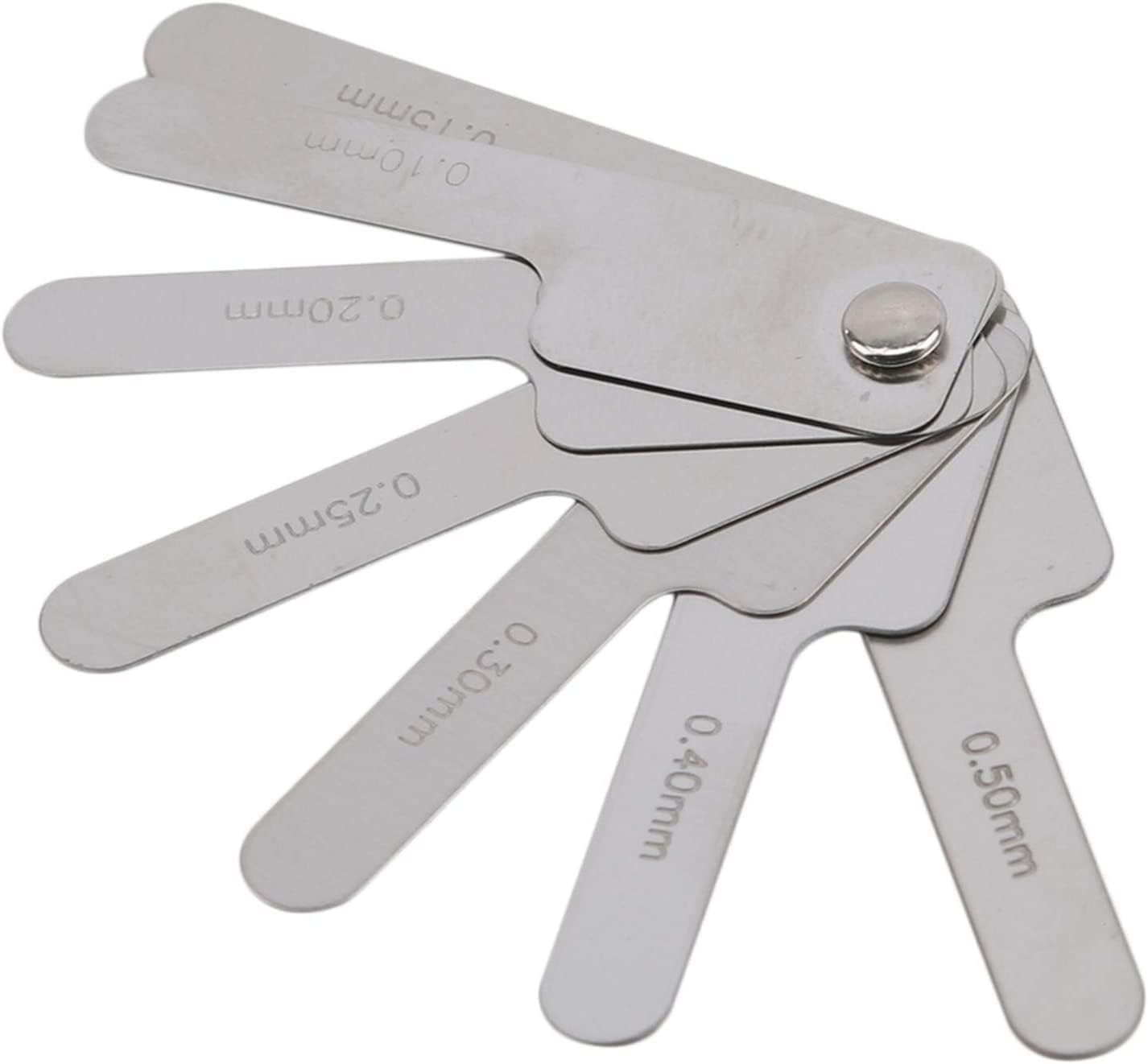 1Pc Silver Dental Orthodontic Interproximal Enamel Reduction Stainless Steel for Ipr Gauge Ruler 0.1-0.5 Mm, Metric and Imperial Measuring Tool, Personal Orthodontic Supplies, Health and Household