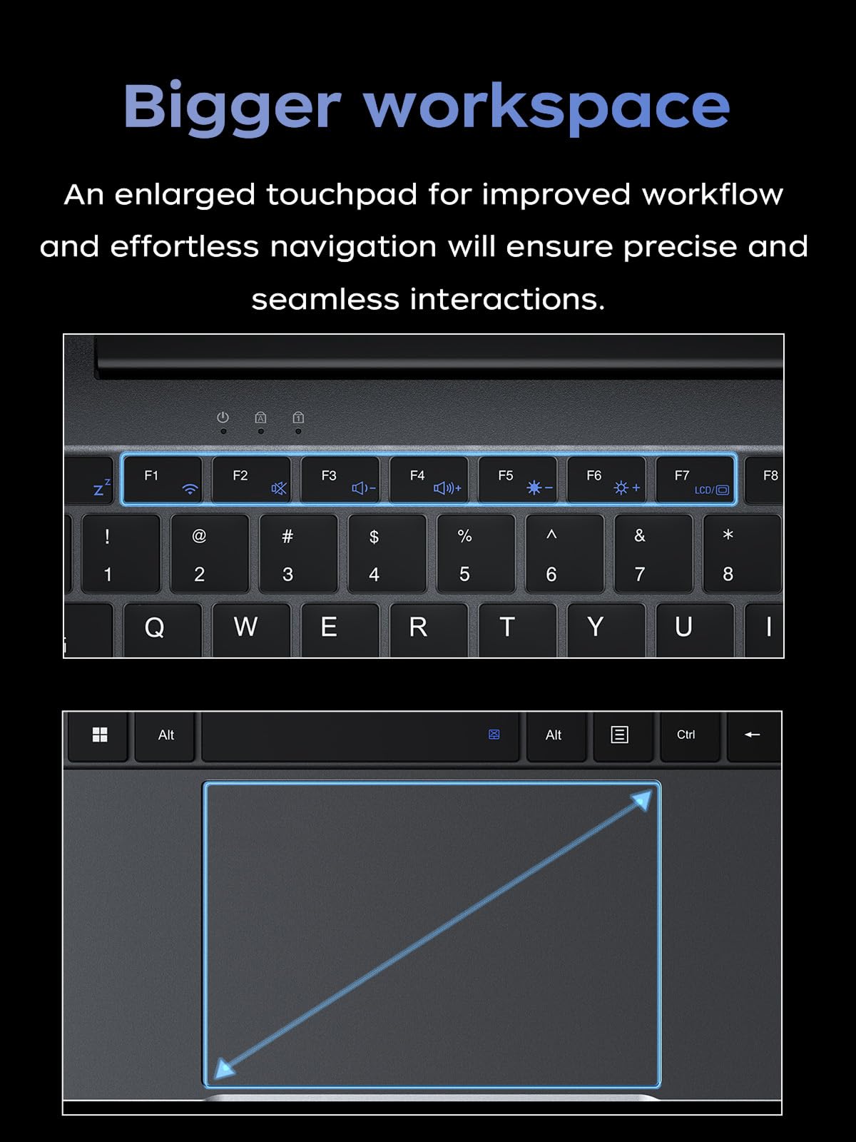 2026 Laptop, Intel Quad-Core Processor (up to 3.6GHZ)16GB DDR4 RAM 512GB SSD, 15.6 Inch FHD IPS Display, Windows 11, Metal Shell, 5000mAh Battery, USB3.2, Portable Laptops Computer for Business Office