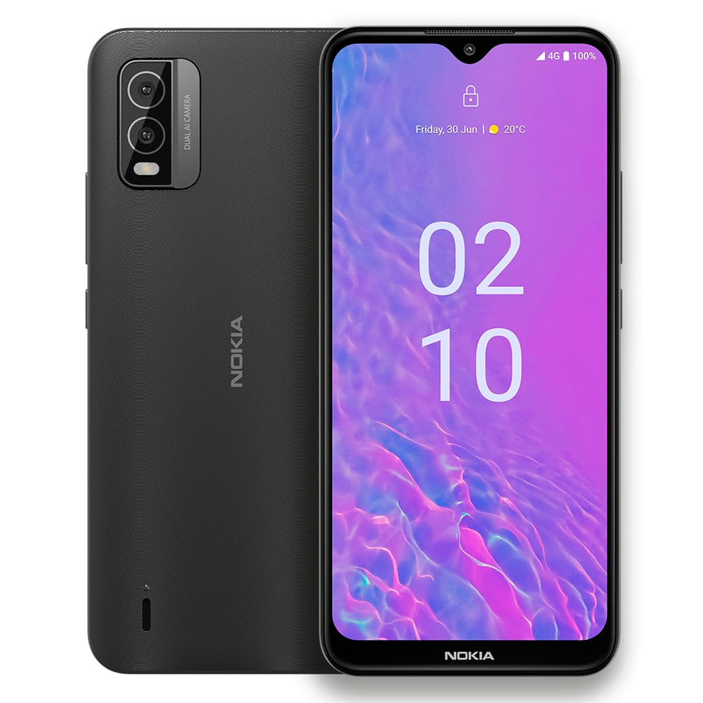 Nokia C210 | T-Mobile, AT&T, Cricket | Android 13 | Unlocked Smartphone | All Day Battery | US Version | 3/32GB | 6.3-Inch Screen | 13MP Dual Camera | Charcoal
