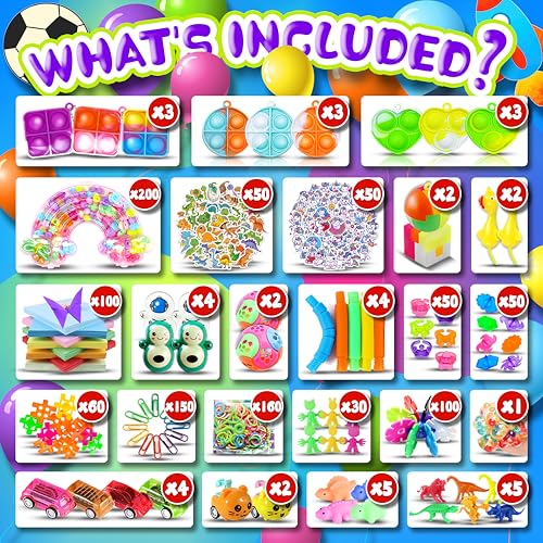1000pcs Party Favors Goodie Bags for Kids, Fidget Toys Pack, Stocking Pinata Stuffers, Birthday Gifts, Classroom Prize, Treasure Box, Carnival Prizes, Easter Eggs Fillers