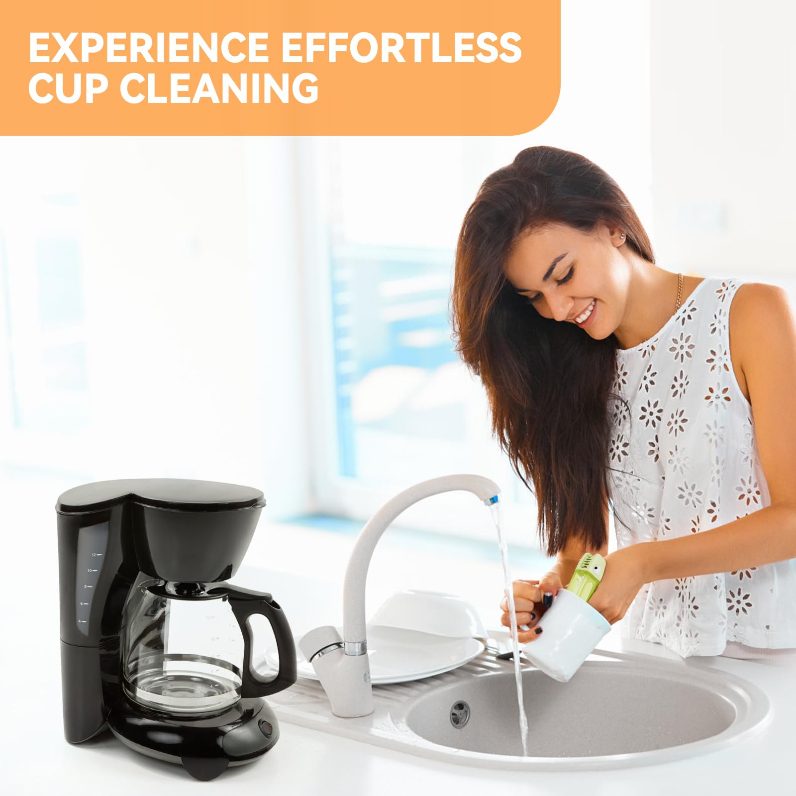 3 in 1 Cup Lid Gap Cleaning Brush Set, Multifunctional Bottle Cleaning Brush, Silicone Cup Lid Gap Cleaner, Home Kitchen Crevice Cleaning Tools (Multicolored)