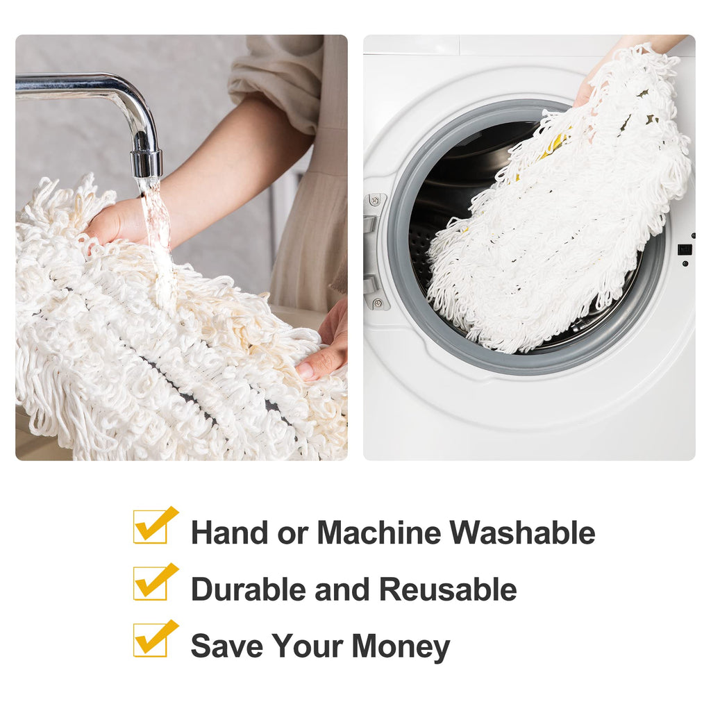 36" Microfiber Mop Pads 2 Pieces Just Fit CLEANHOME Industrial Dust Mop: B08R3F1ZZM,Green