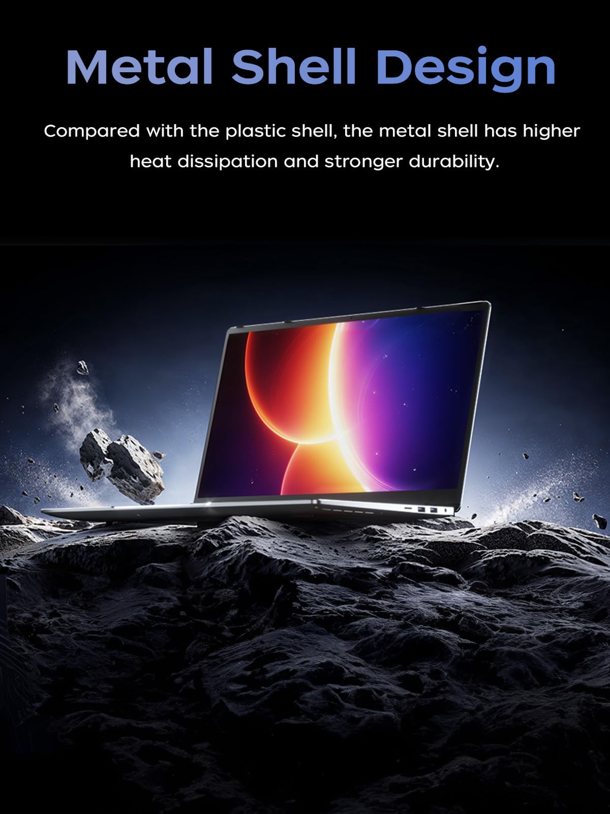 2026 Laptop, Intel Quad-Core Processor (up to 3.6GHZ)16GB DDR4 RAM 512GB SSD, 15.6 Inch FHD IPS Display, Windows 11, Metal Shell, 5000mAh Battery, USB3.2, Portable Laptops Computer for Business Office