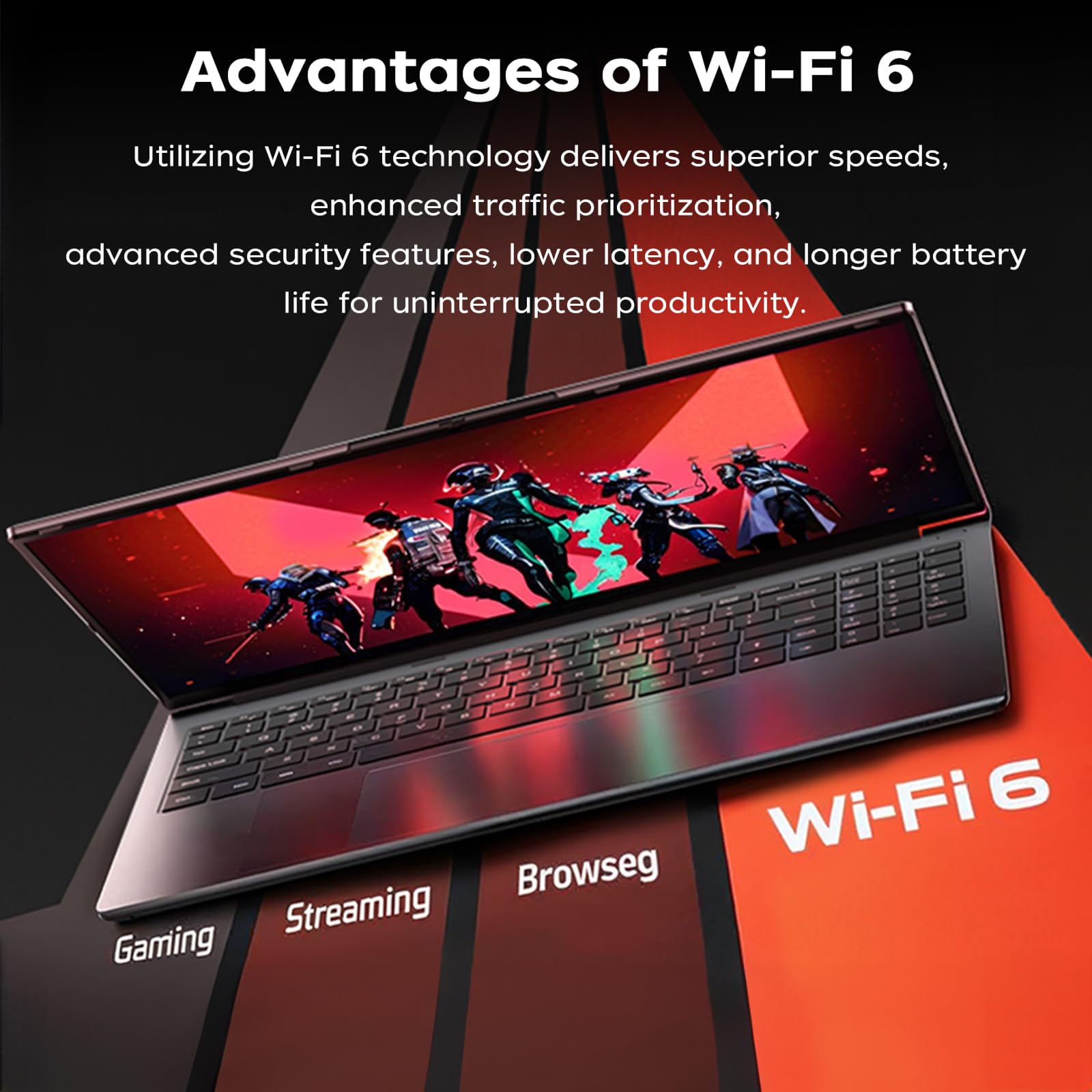 16 Inch AMD Gaming Laptop, FHD Screen Laptop with Ryzen 7 7735HS Processor up to 4.75GHz, 16GB RAM 512GB ROM Windows 11 Laptop Compute, HDMI, WiFi, Bluetooth, Type-C, Webcam, Backlit Keyboard