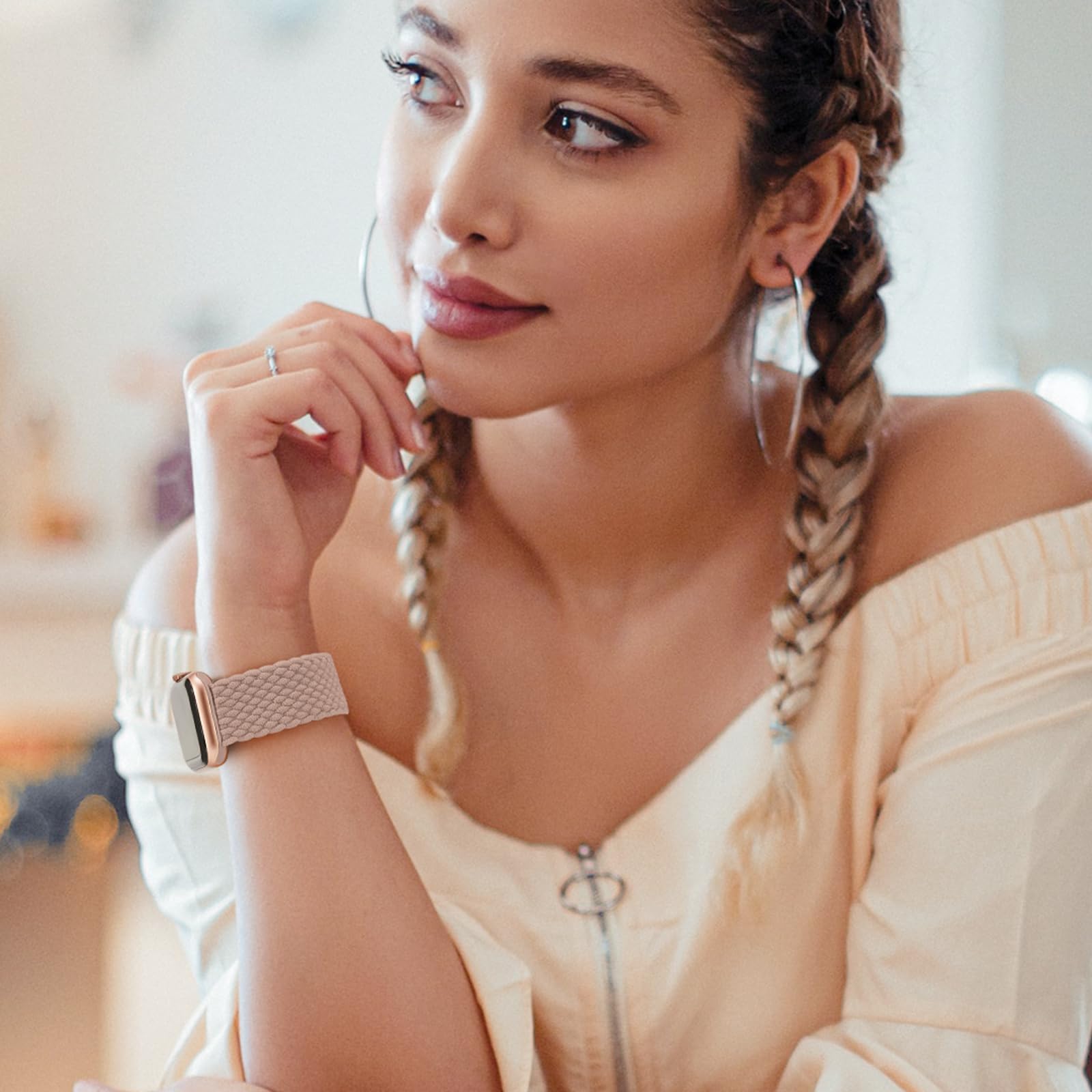 2 Pack Braided Solo Loop For Apple Watch Band 40mm 41mm 42mm 44mm 45mm 46mm 38mm 49mm Ultra 3 2 Women men,Stretchy Woven Nylon Elastic Strap Wristbands For iWatch Series 11/10/9/8/7/6/5/4/3/SE 2/SE 3