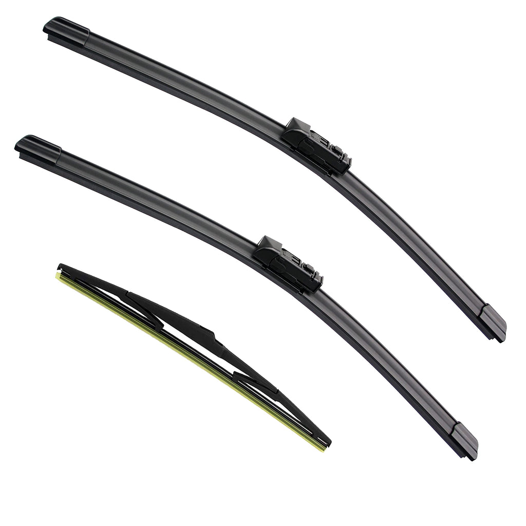 3 Factory Wiper Blade Replacement for Mazda CX-5 CX-9 02/2017-2021 2022 2023 2024 Original Equipment Windshield Window Wiper Blades Set - 24"/18"/14"(Set of 3) Top Lock