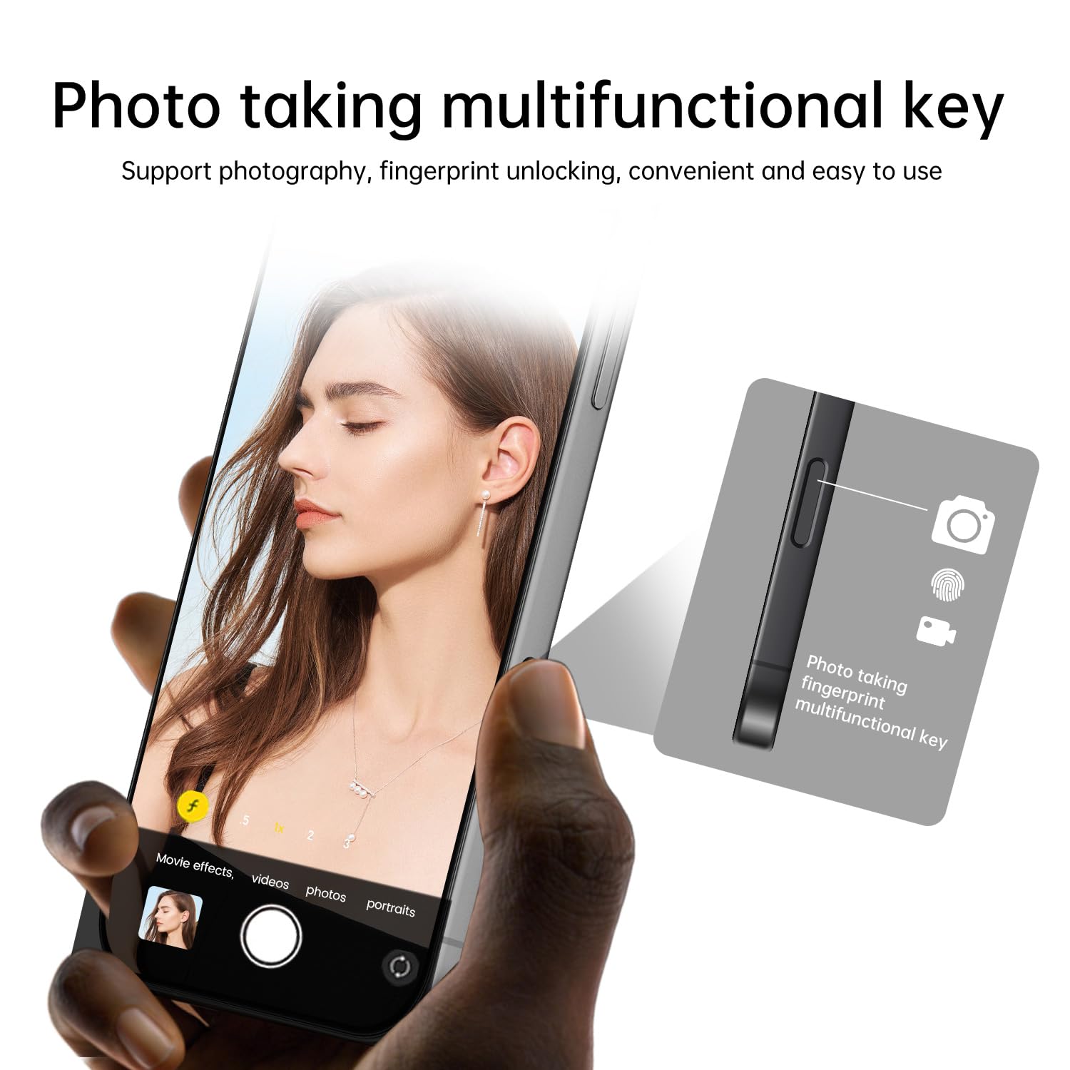 16PROMA X Unlocked Smartphone 6.9" HD Screen 6+256GB Smartphone with 128G Memory Card New System 6800mAh Long Battery Dual SIM/Fingerprint Lock/Face ID/GPS (Black)