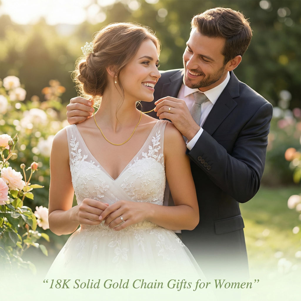 18K Solid Gold Rope Chain Necklace for Women, 1.5MM Yellow Gold Italian Durable Rope Chain Necklace Jewelry Anniversary Birthday Gift for Mom, Wife, Sister 18”