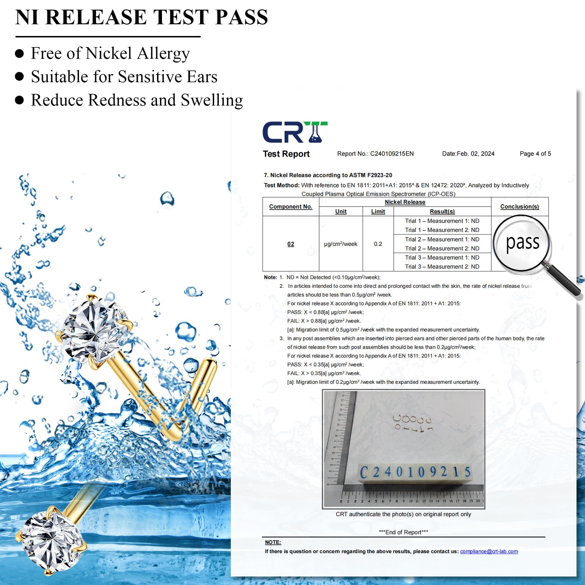 14K Gold Filled Nose Ring Studs 20G Nose Rings Hoops Stud 316L Stainless Steel Nose Rings Round CZ Heart L Shaped Nose Stud Hypoallergenic Nostril Piercing Jewelry for Women Men 10Pcs