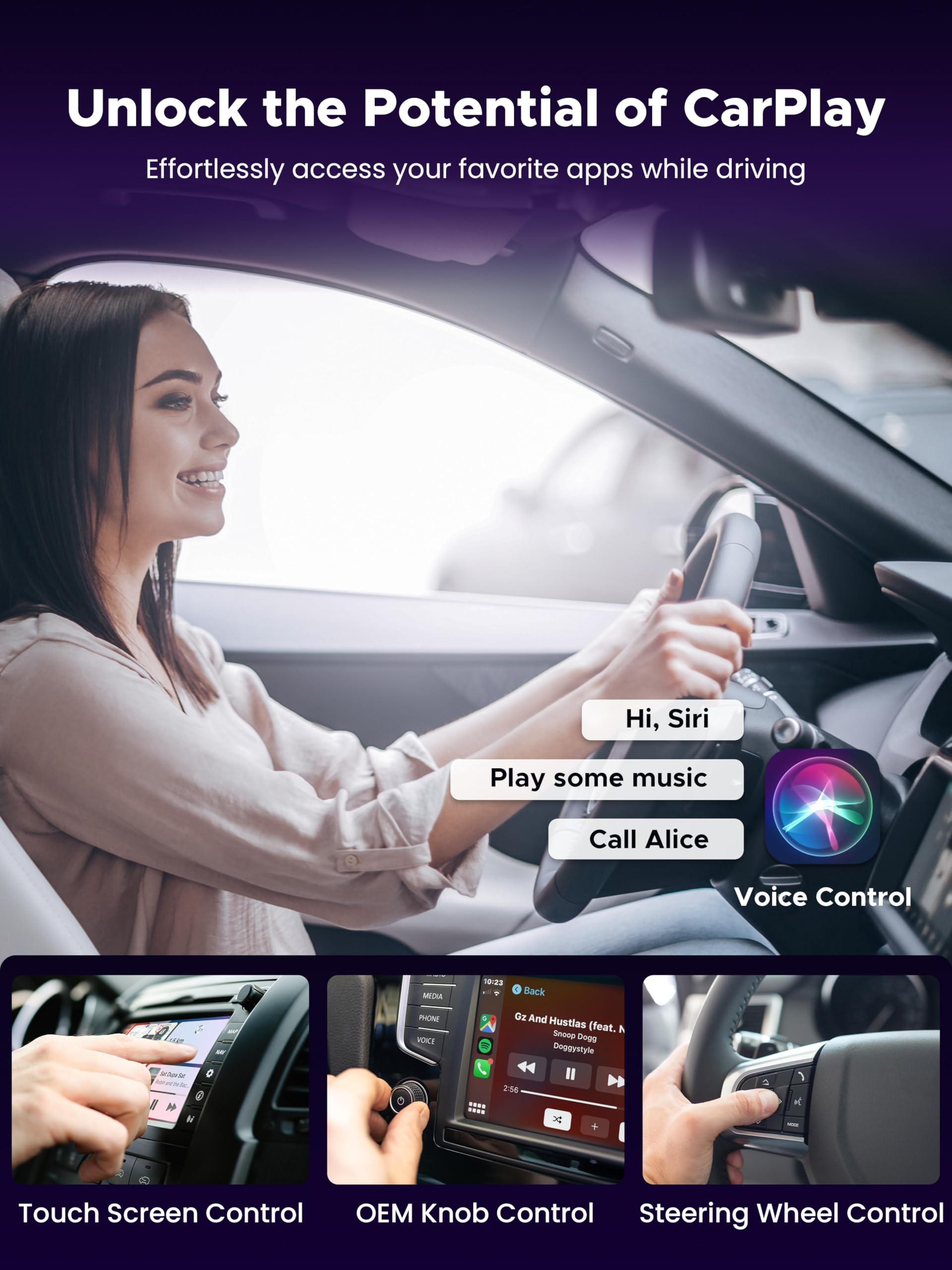 2-in-1 Wireless CarPlay Adapter & Car TV Mate Pro 2026 [Anti-Interference, Metal Case] Convert Wired to Wireless Car Play with HDMI Input for TV Stick, Screen Mirroring & Streaming, Fit for 2016+ Cars