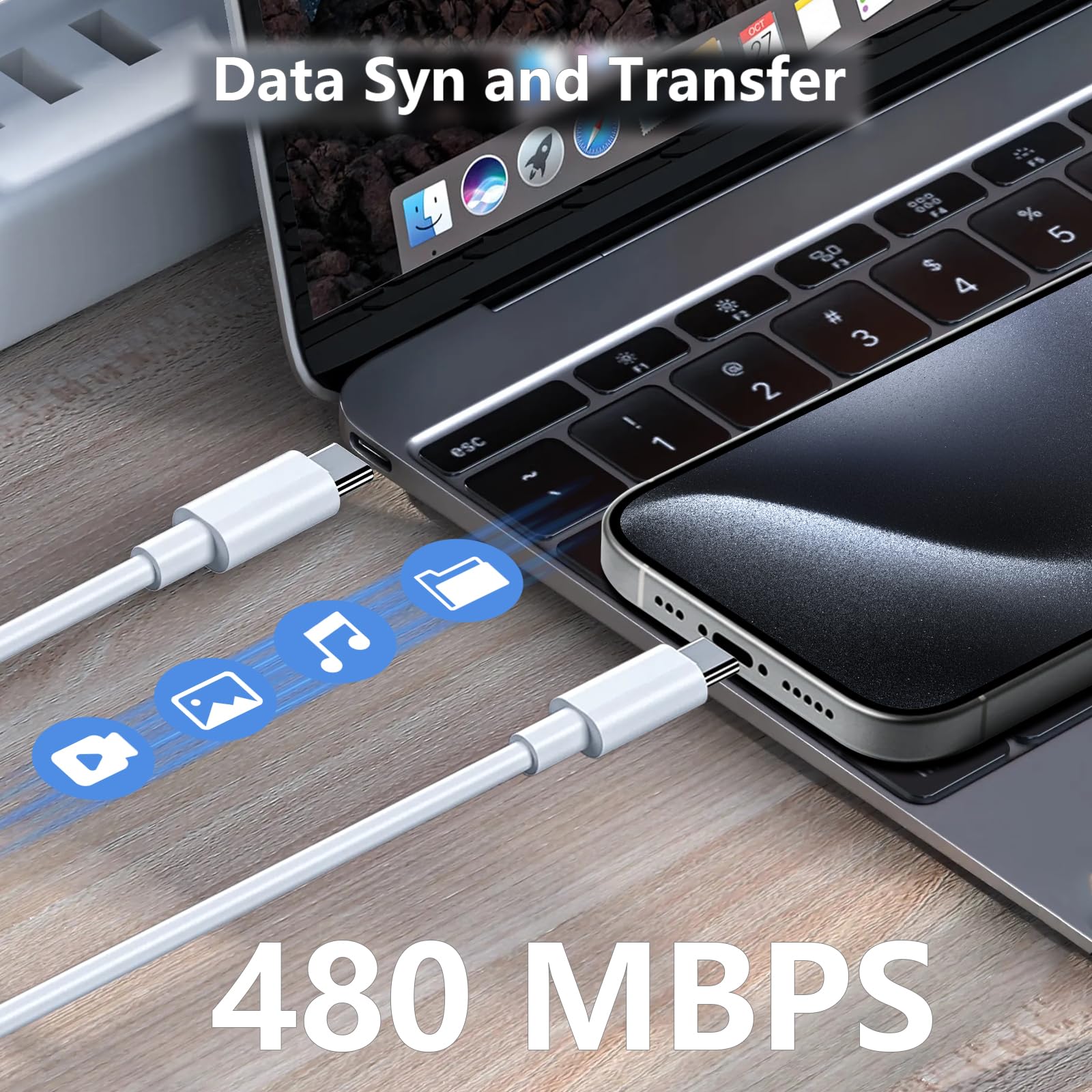 10FT USB C Cable for iPhone 17 16 15 Charger Fast Charging, Long USBC to C Charger Cable Cord with 20W Type C Fast Charger Block for iPhone 17 Pro Max/17Pro/16e/16 Pro/16 Plus/15/15 Pro max,iPad 2Pack